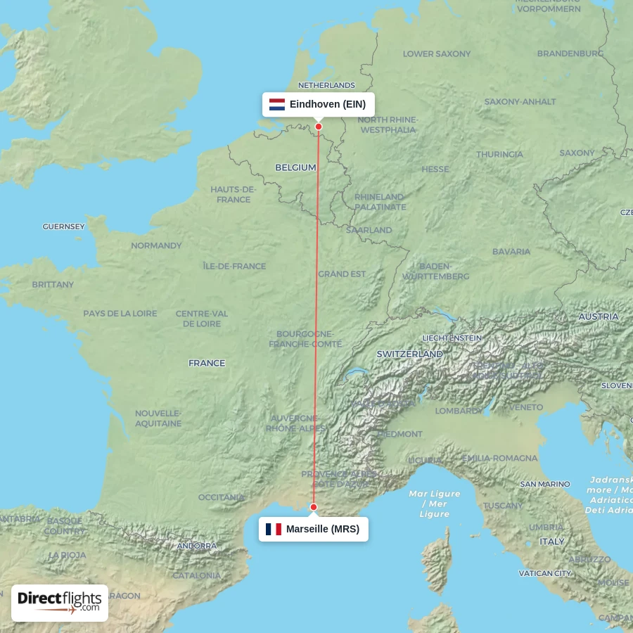 MRS - EIN route map