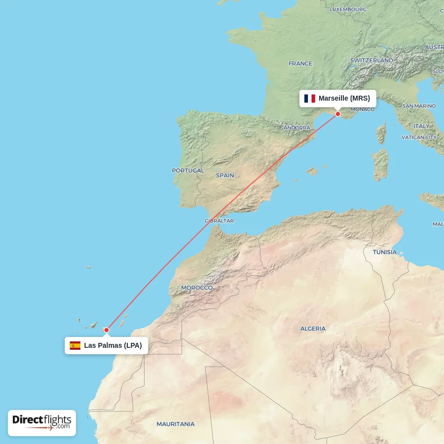 MRS - LPA route map