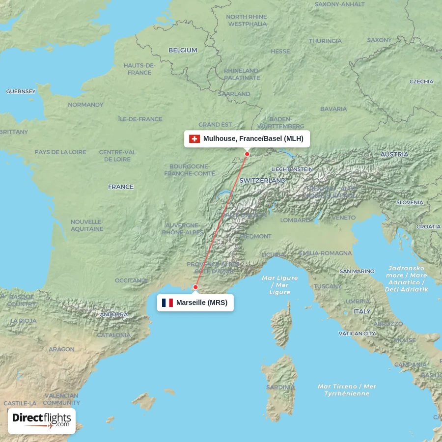 MRS - MLH route map