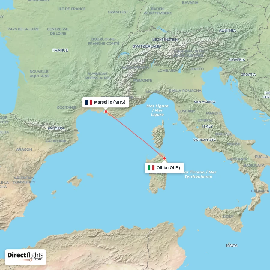 MRS - OLB route map