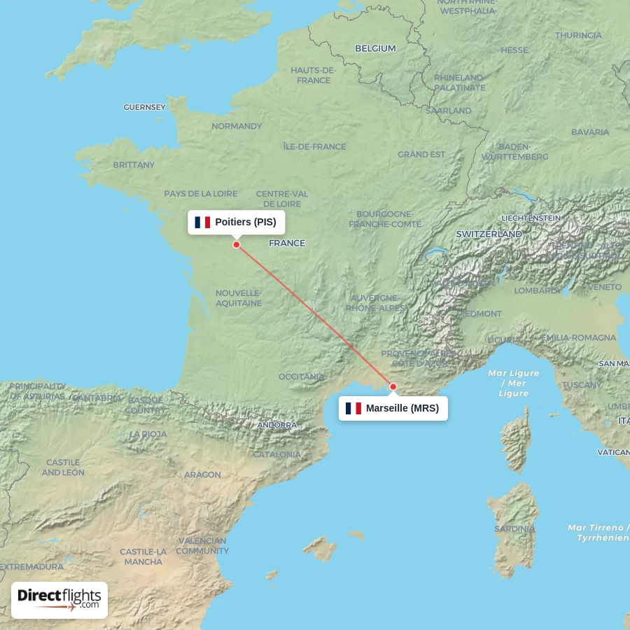 MRS - PIS route map