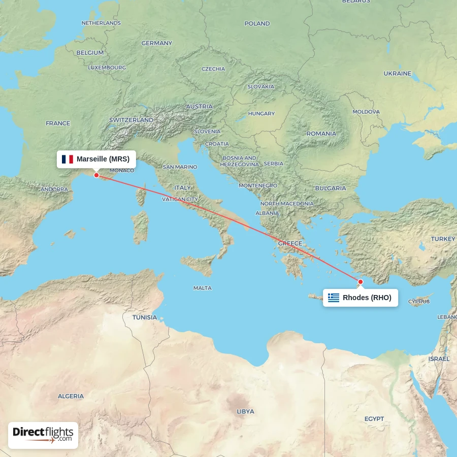 MRS - RHO route map