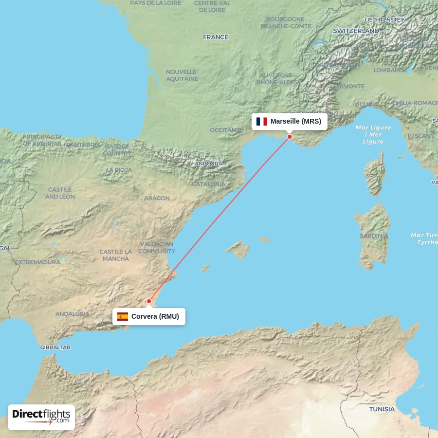 MRS - RMU route map