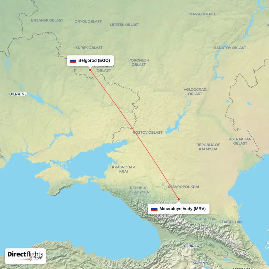 MRV - EGO route map