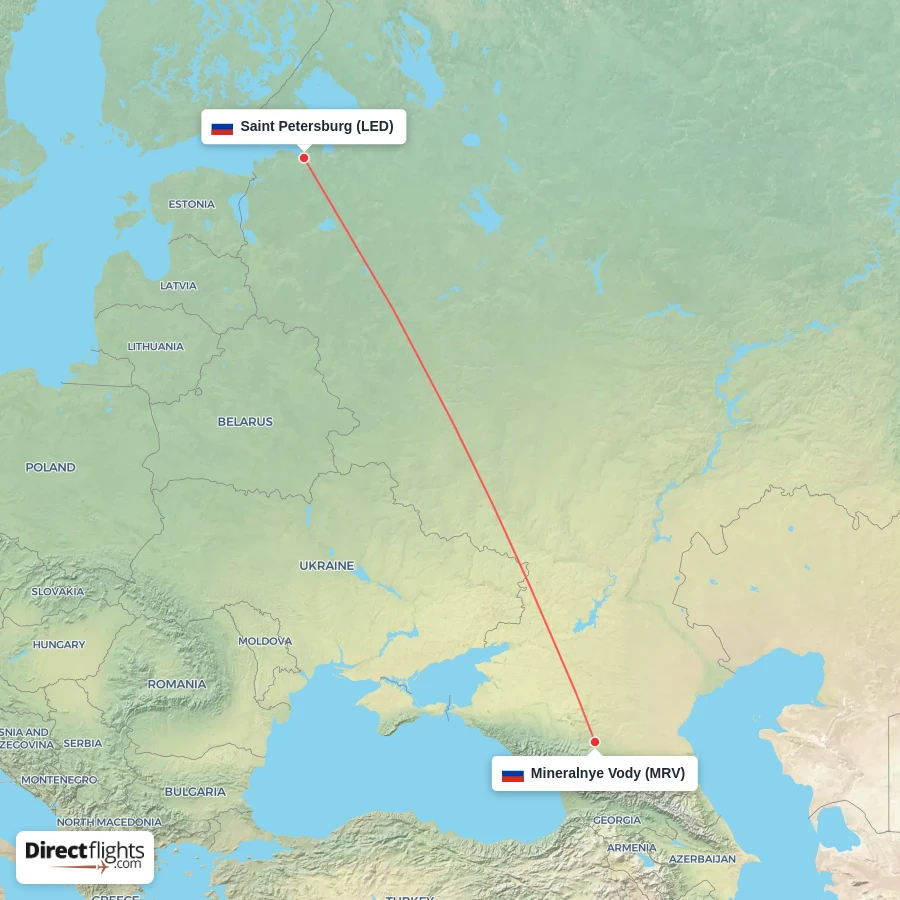 MRV - LED route map