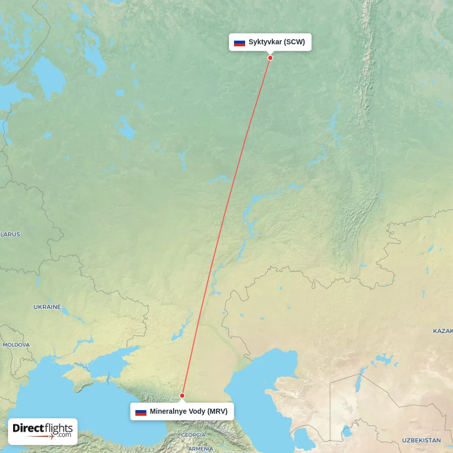 MRV - SCW route map