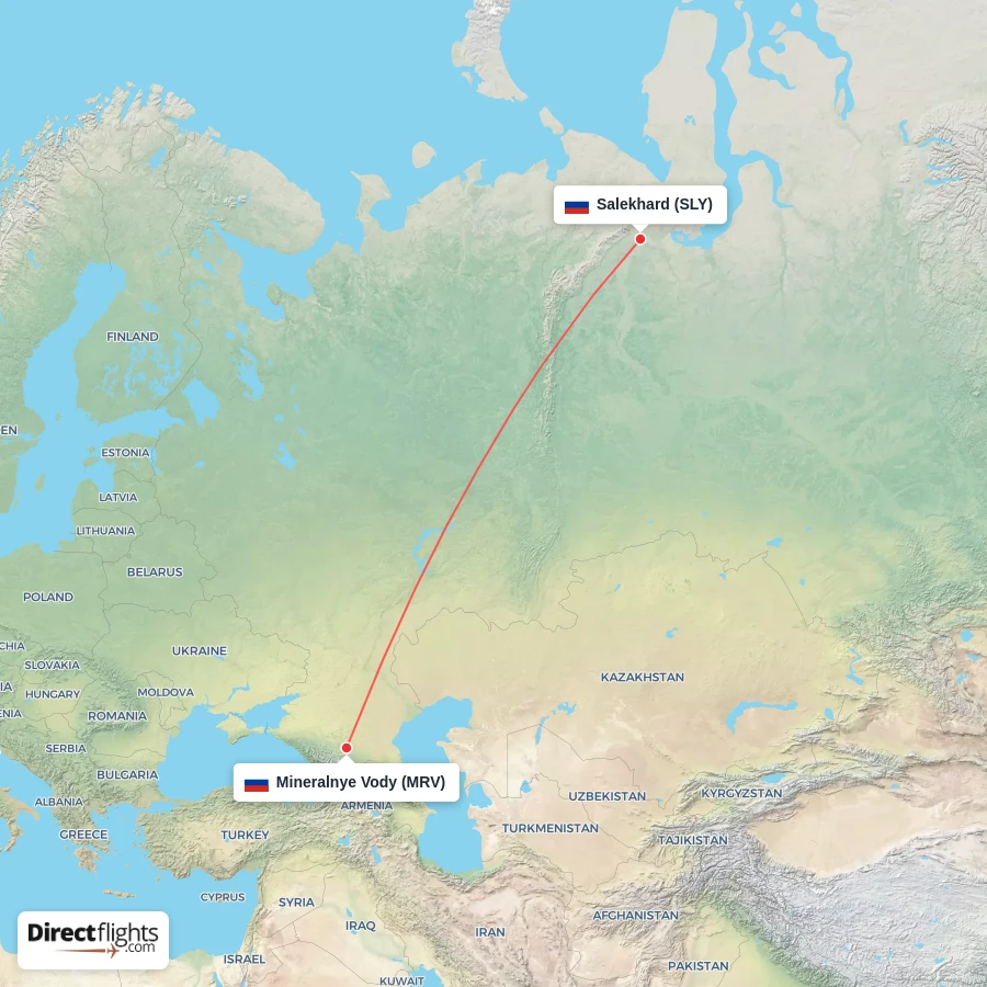 MRV - SLY route map