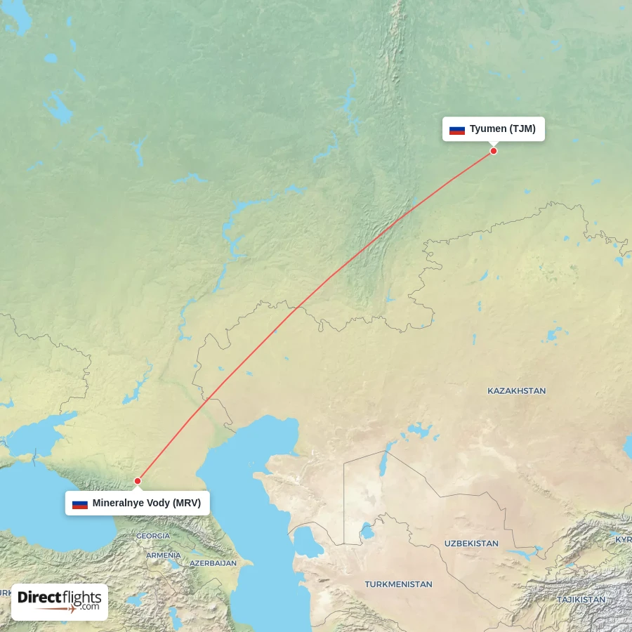 MRV - TJM route map