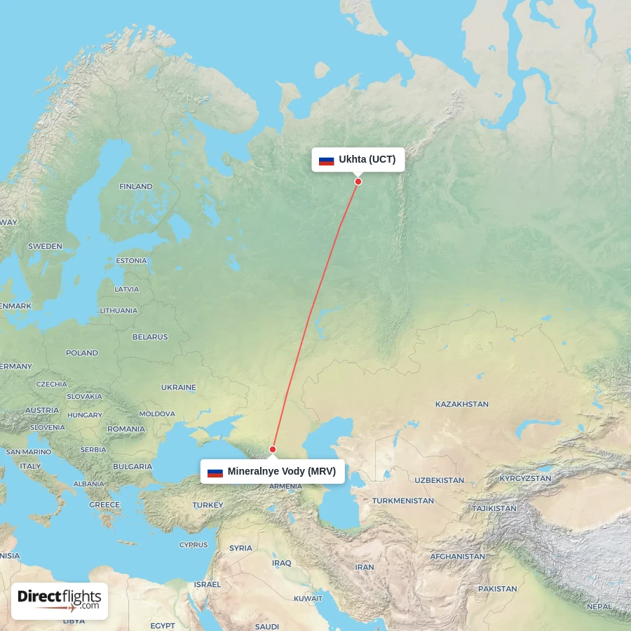 MRV - UCT route map