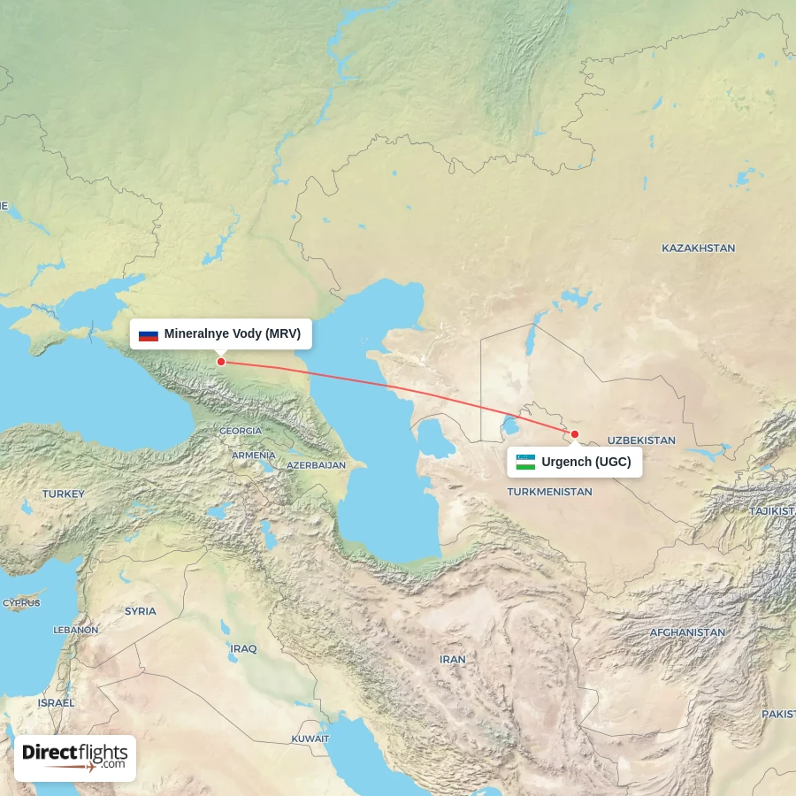 MRV - UGC route map