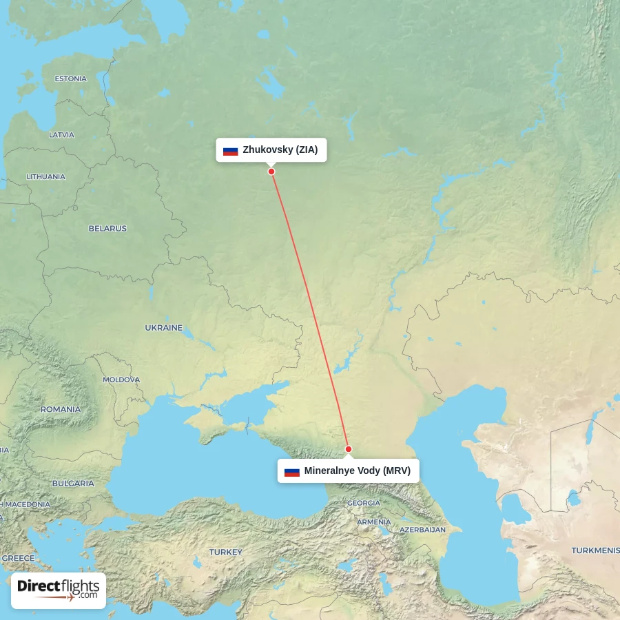 MRV - ZIA route map