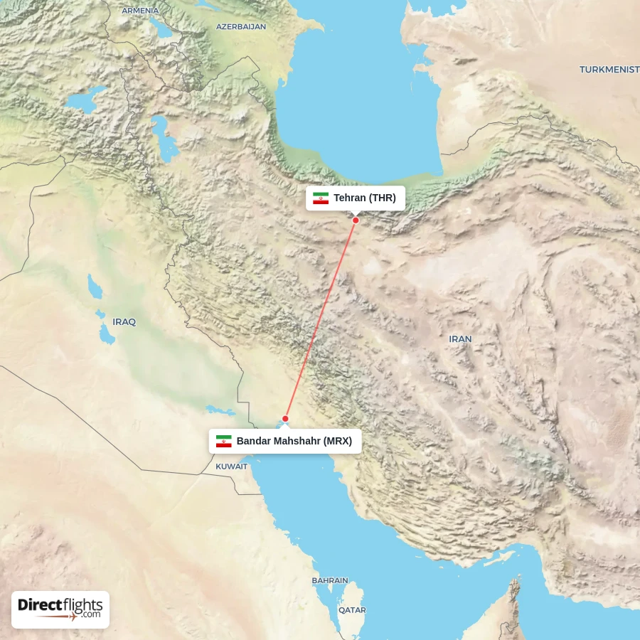 MRX - THR route map