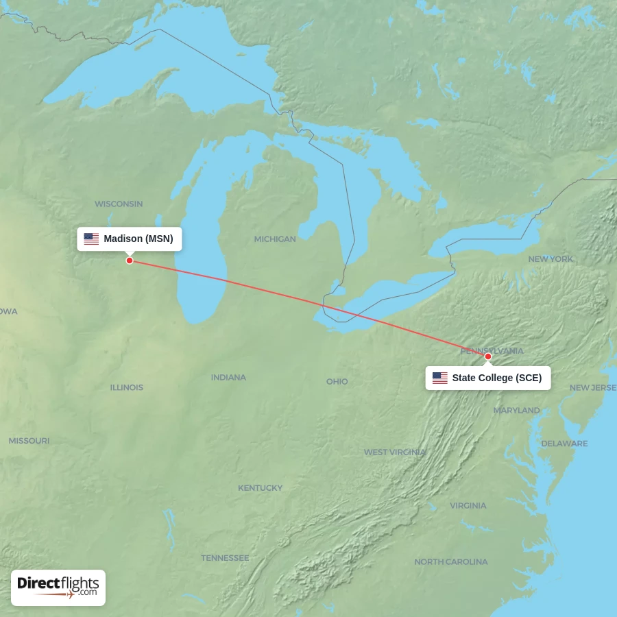 MSN - SCE route map