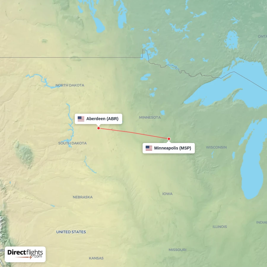 MSP - ABR route map
