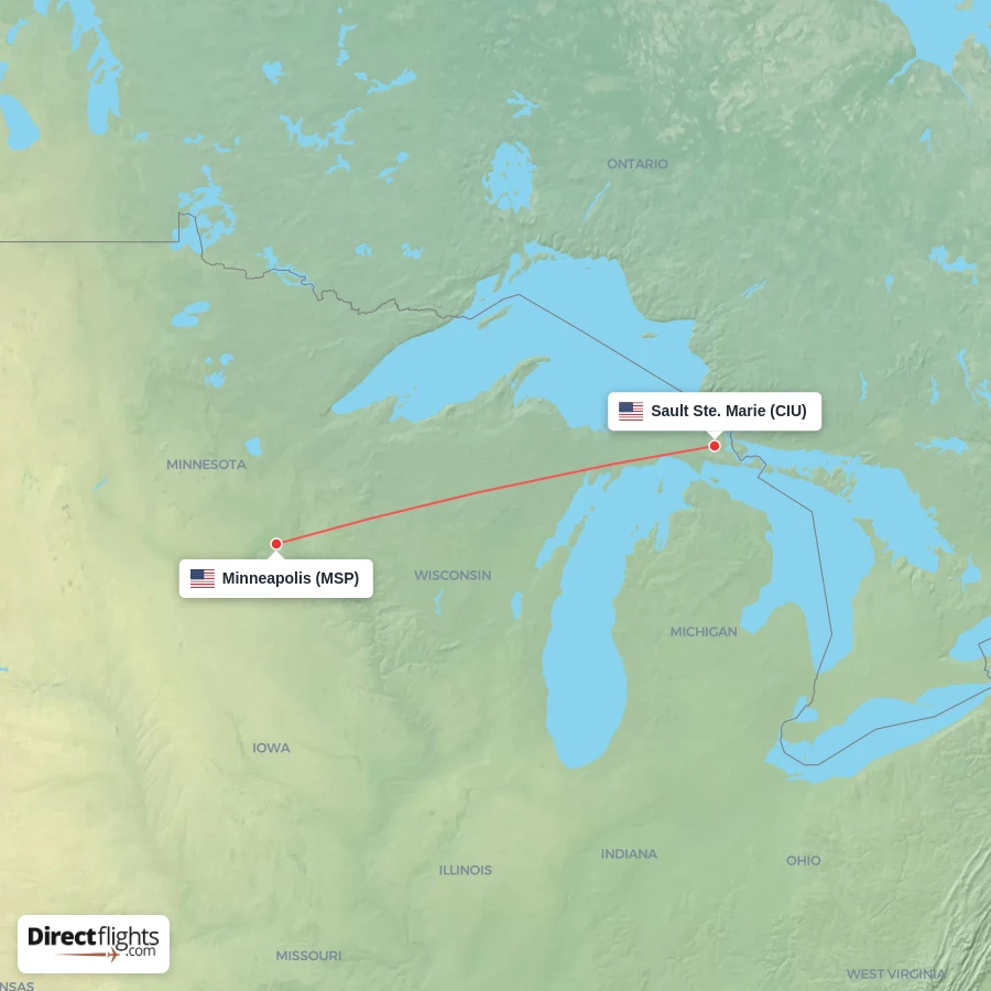 MSP - CIU route map