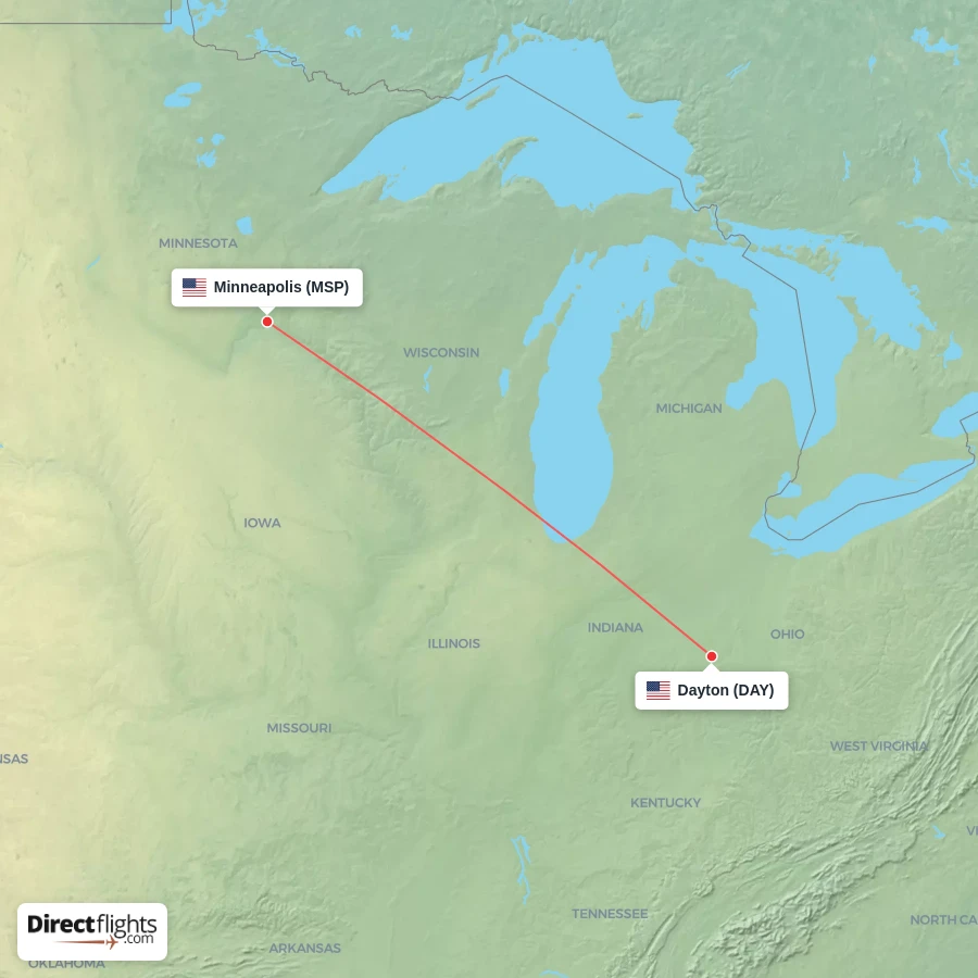 MSP - DAY route map