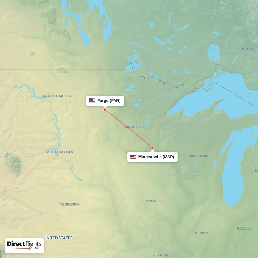 MSP - FAR route map
