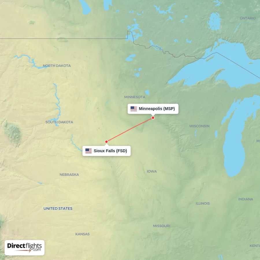 MSP - FSD route map