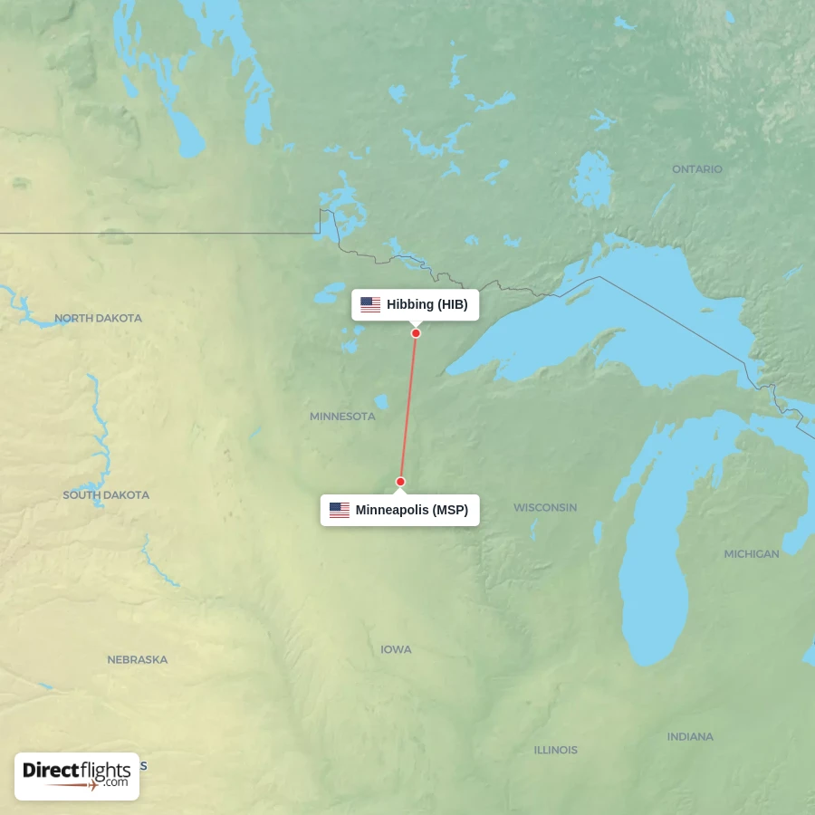 MSP - HIB route map