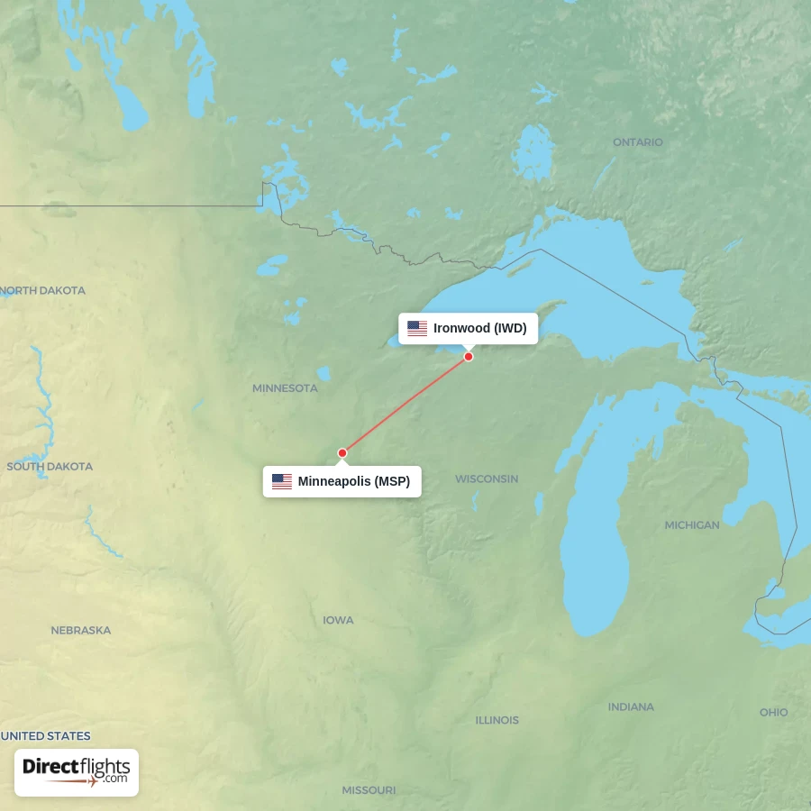 MSP - IWD route map