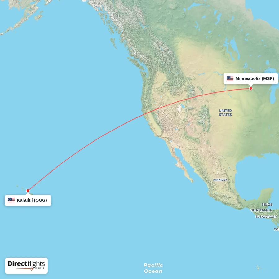 MSP - OGG route map