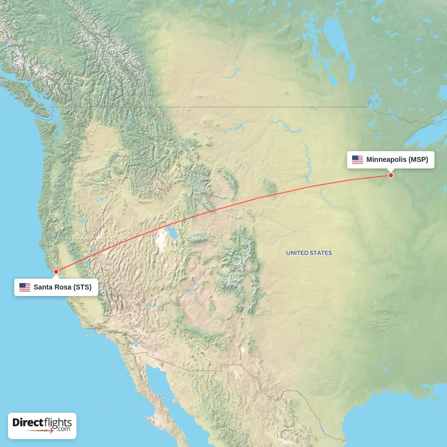 MSP - STS route map