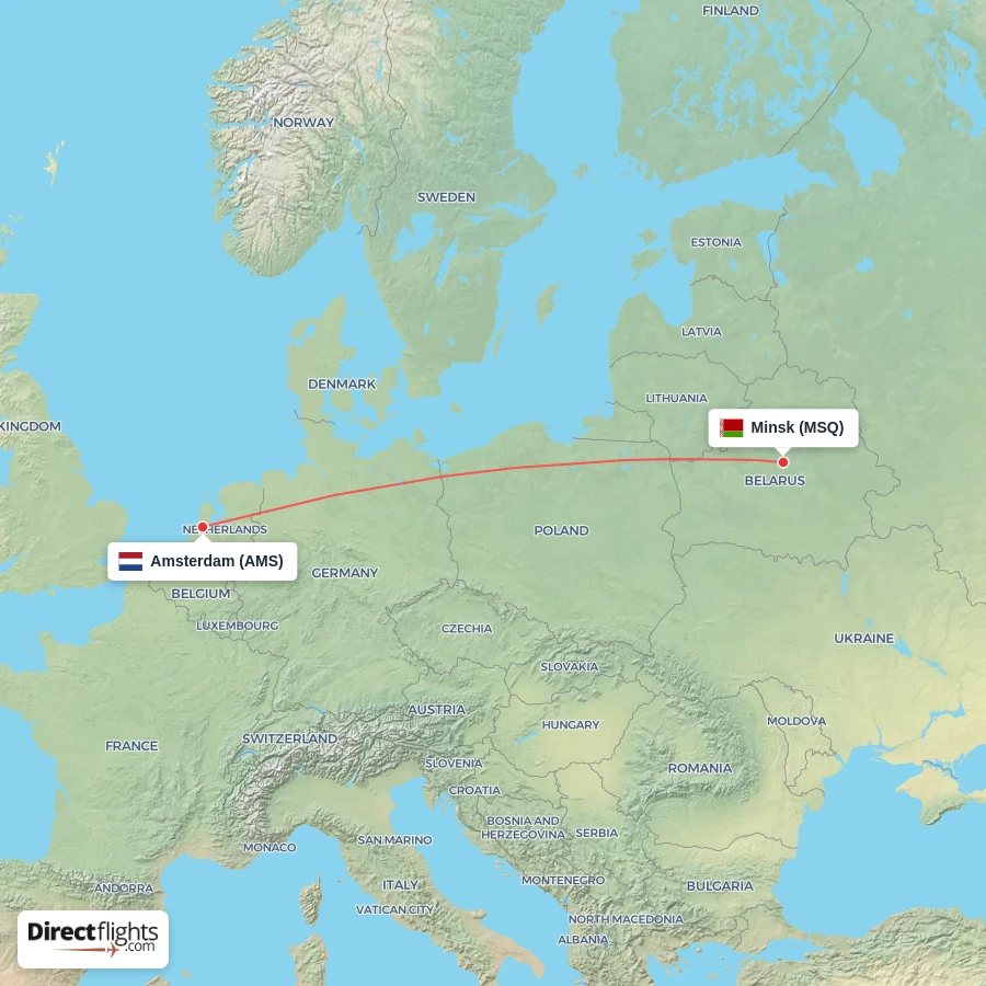 MSQ - AMS route map