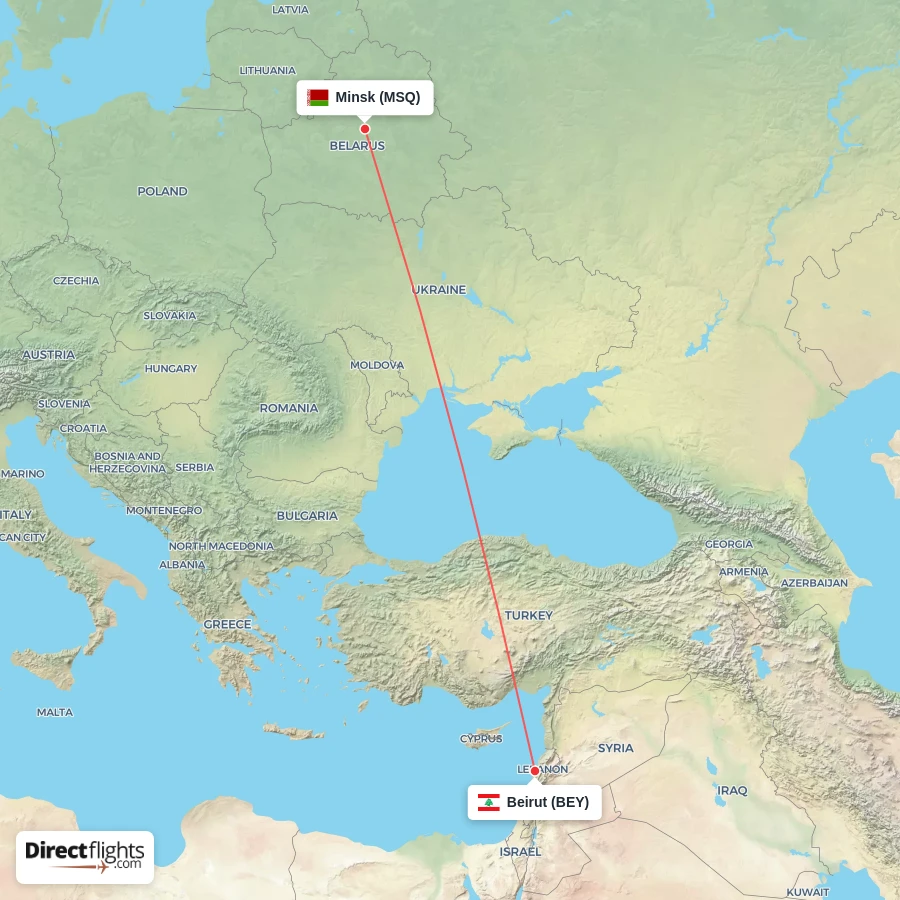MSQ - BEY route map