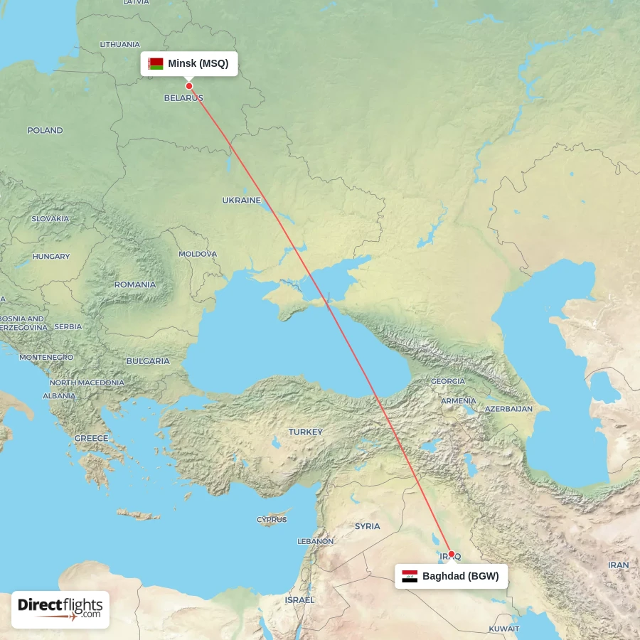 MSQ - BGW route map