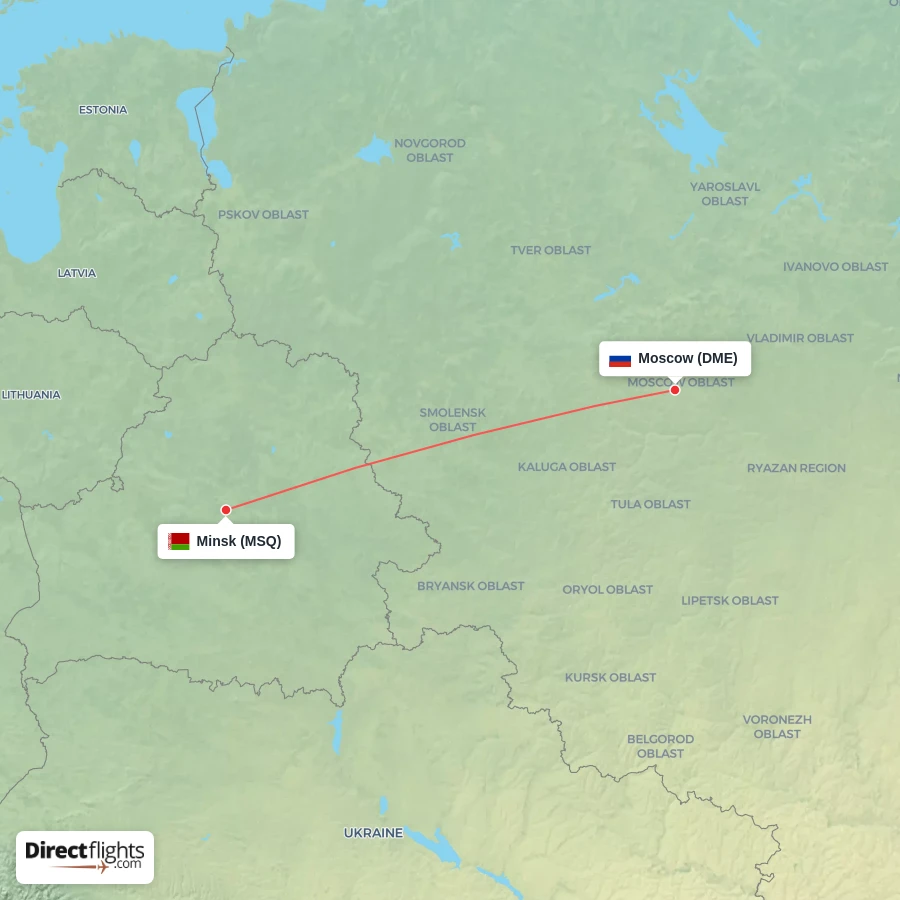 MSQ - DME route map