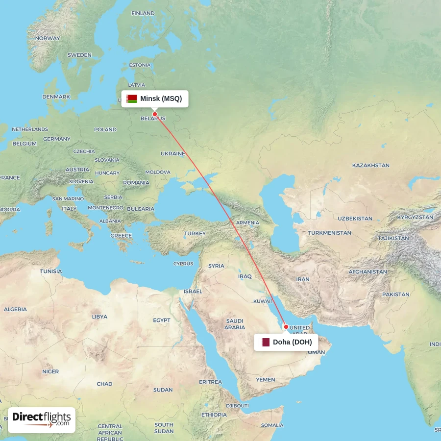 MSQ - DOH route map
