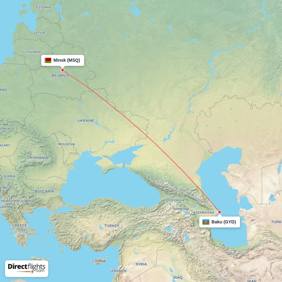 MSQ - GYD route map