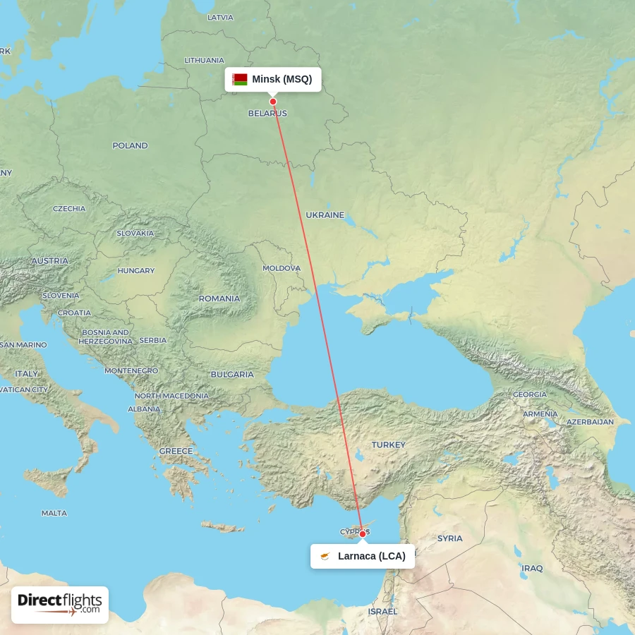 MSQ - LCA route map
