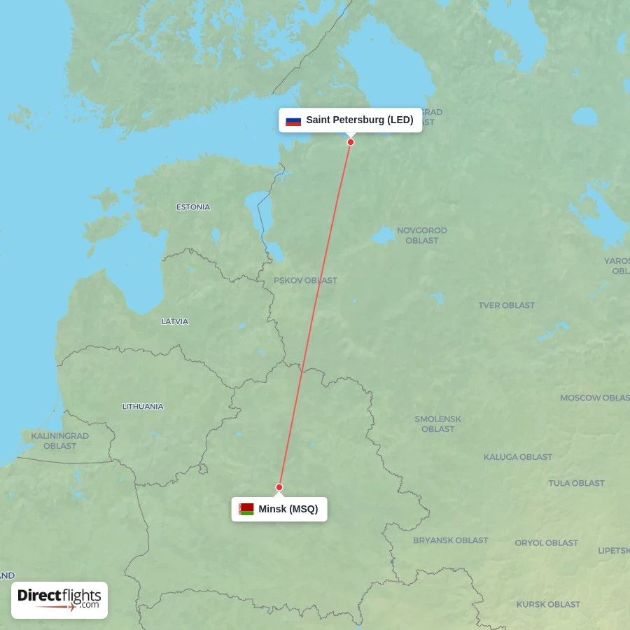 MSQ - LED route map