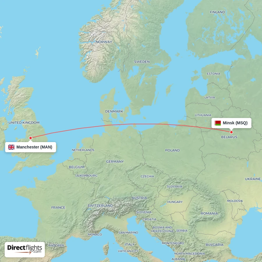 MSQ - MAN route map