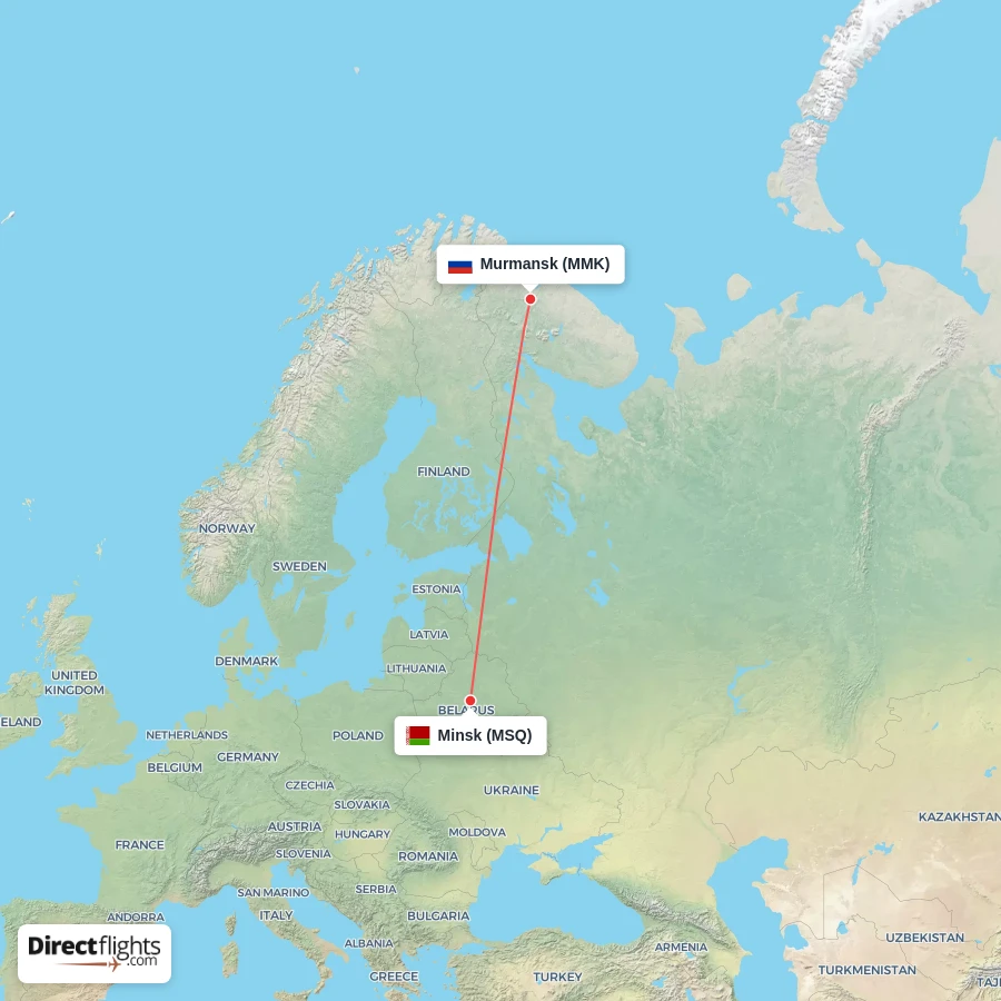 MSQ - MMK route map