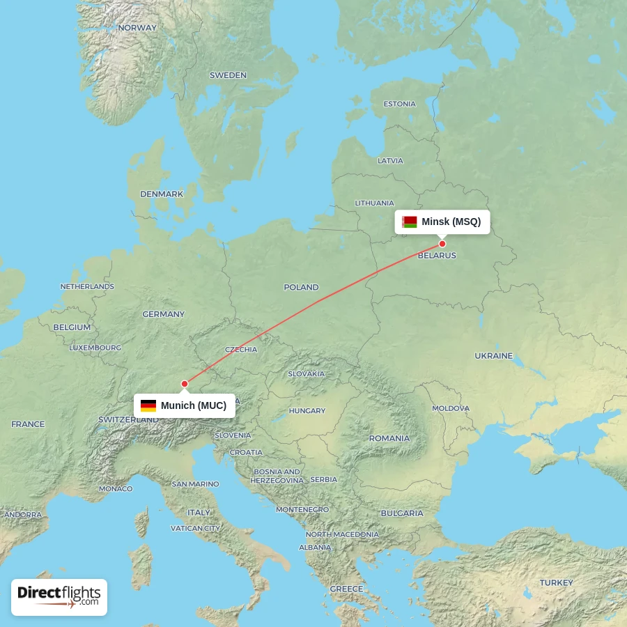 MSQ - MUC route map
