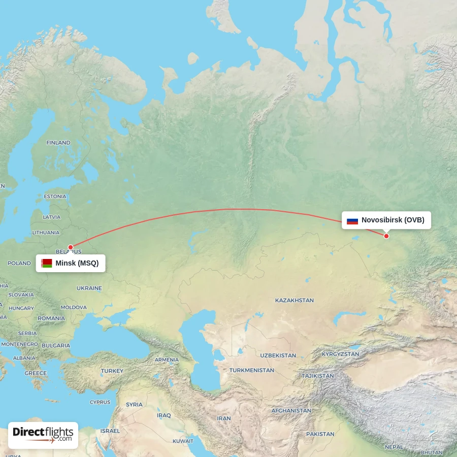 MSQ - OVB route map
