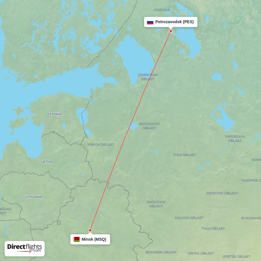 MSQ - PES route map
