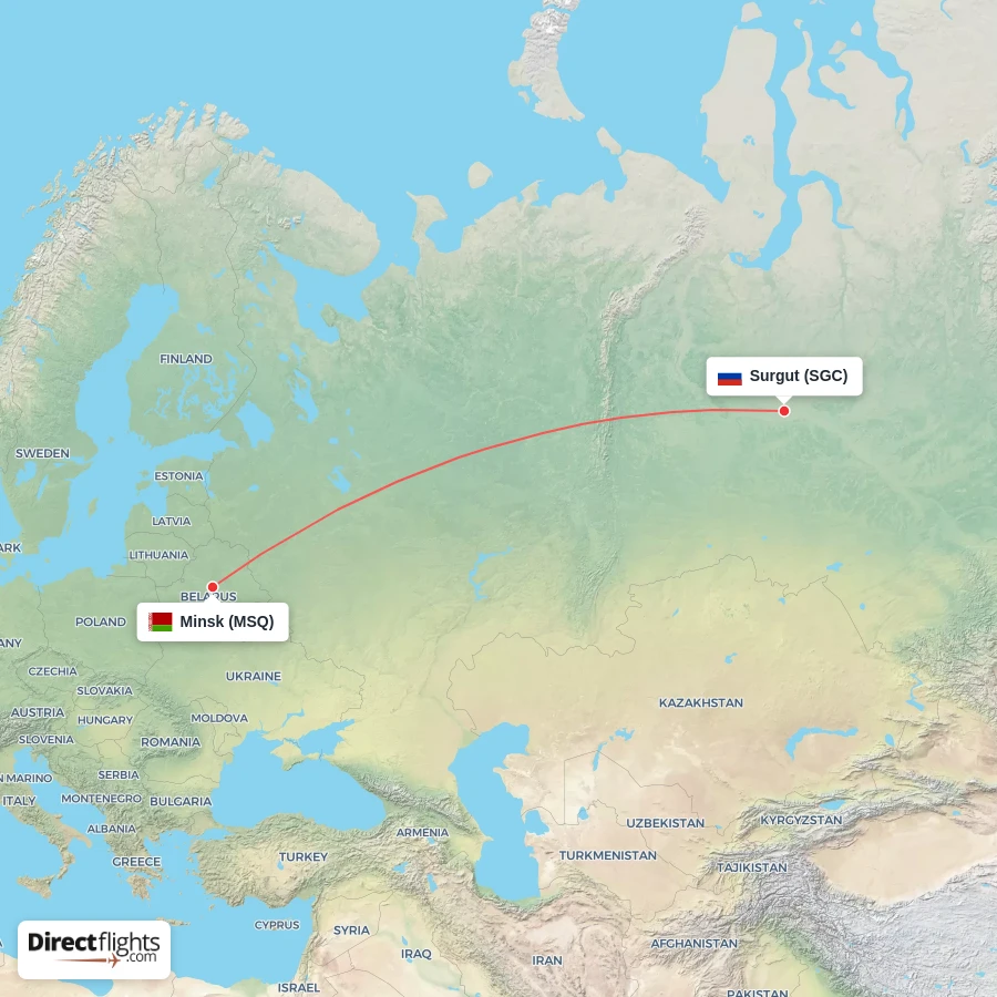 MSQ - SGC route map