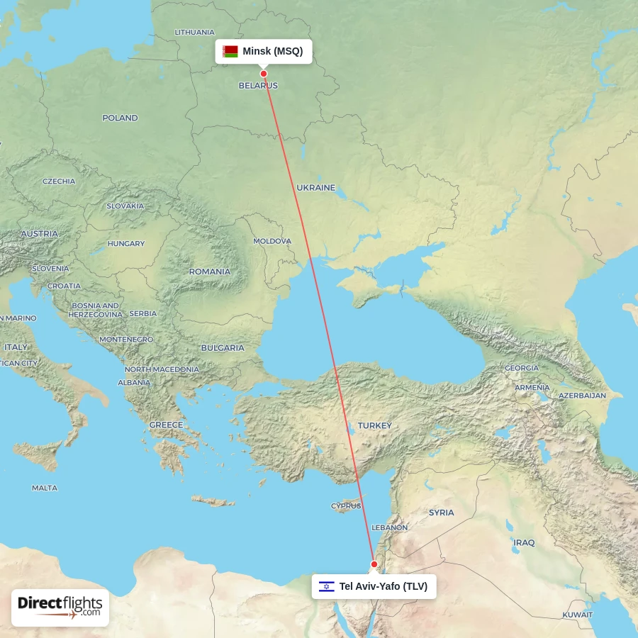 MSQ - TLV route map