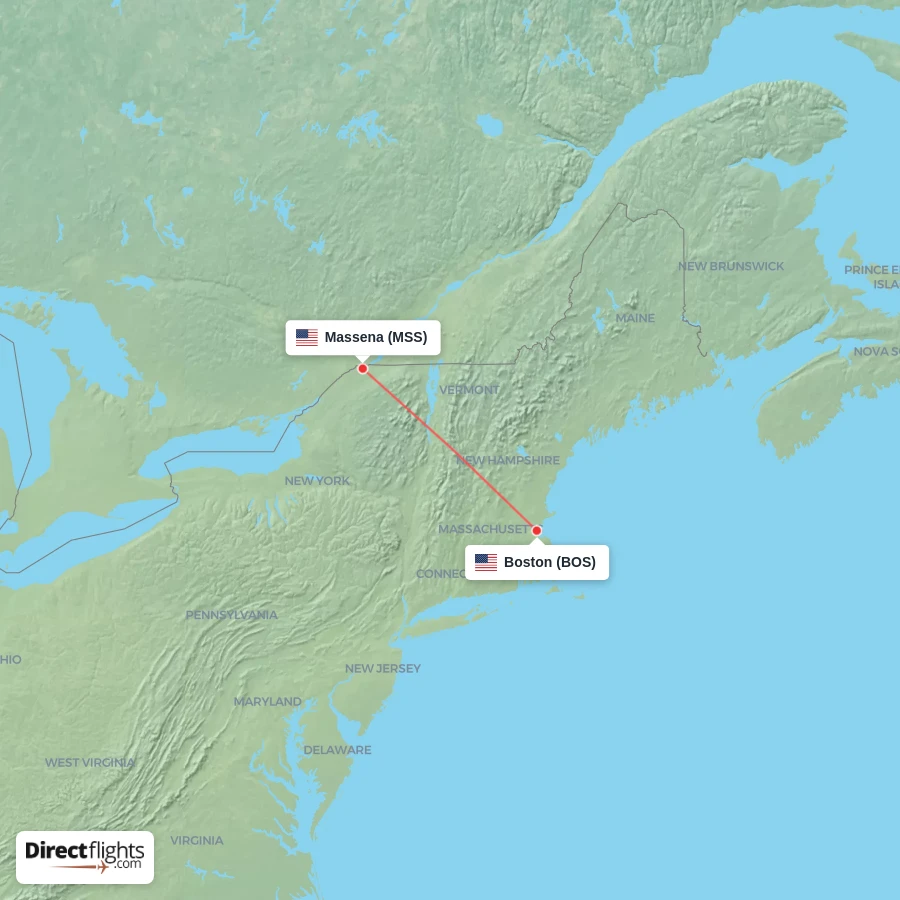 MSS - BOS route map