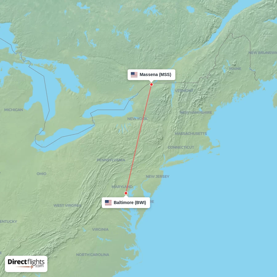 MSS - BWI route map