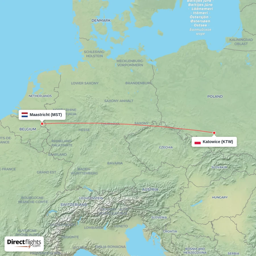 MST - KTW route map