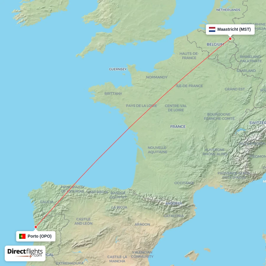 MST - OPO route map