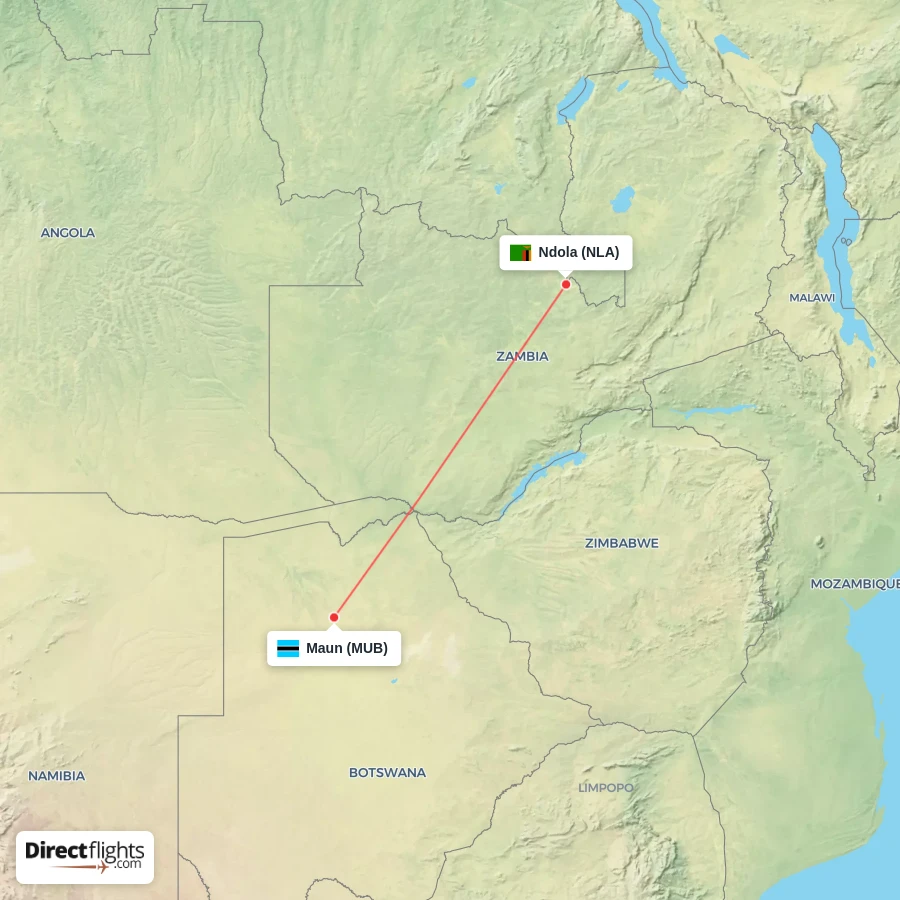 MUB - NLA route map
