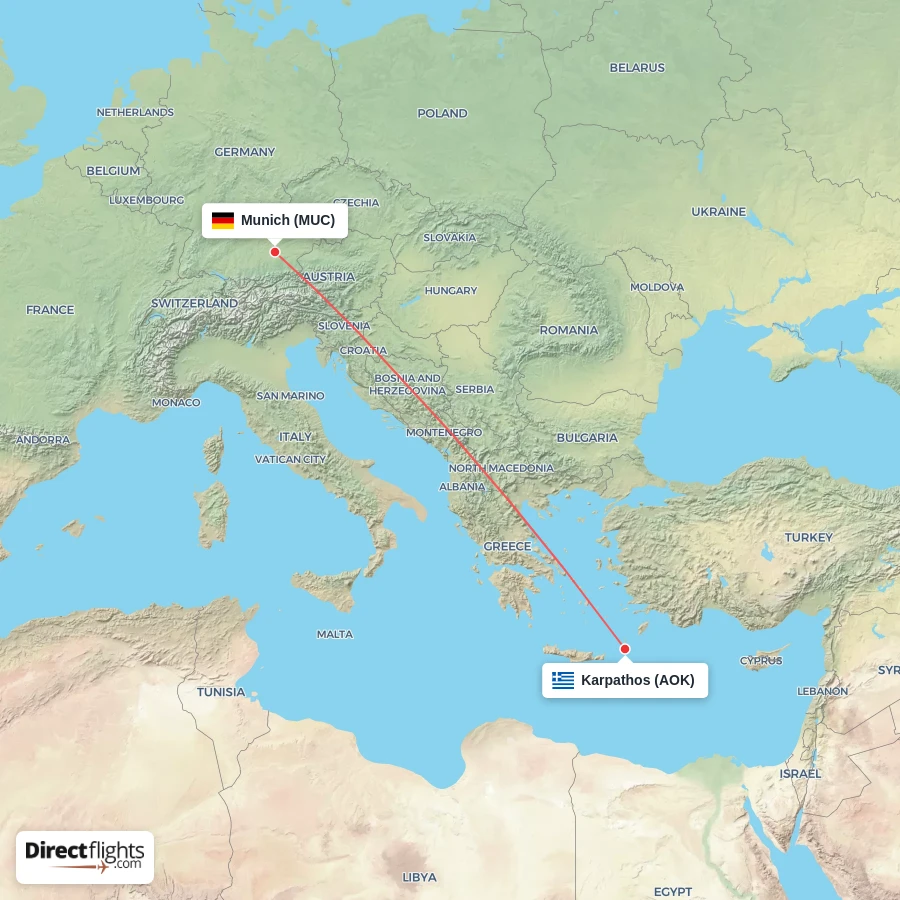 MUC - AOK route map