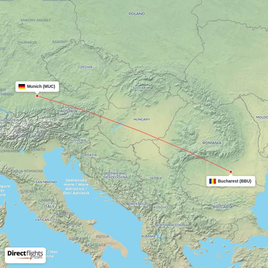 MUC - BBU route map