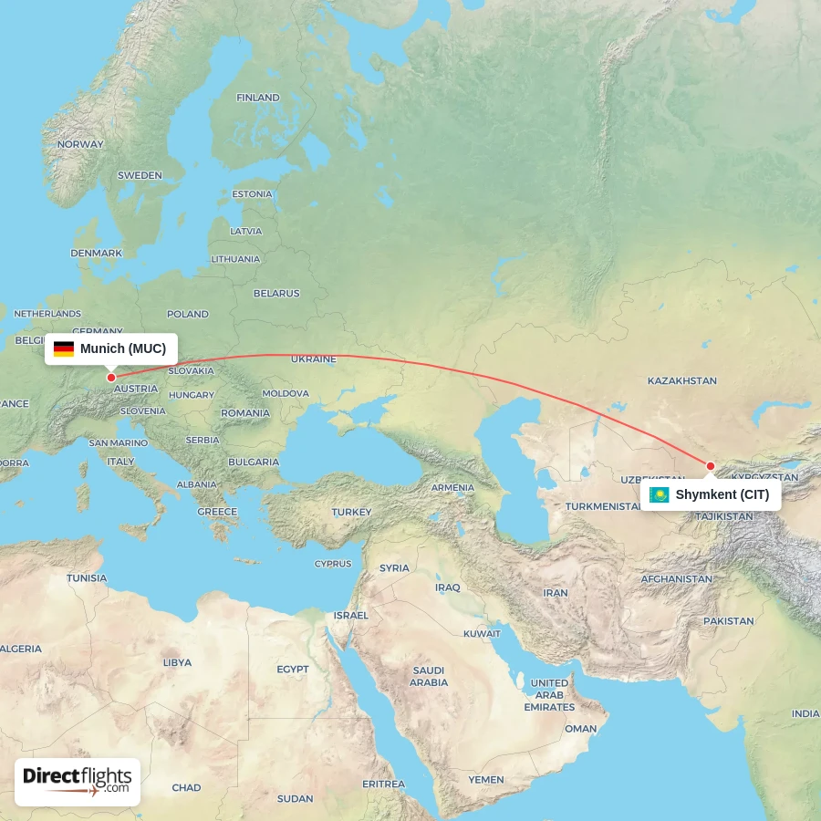 MUC - CIT route map