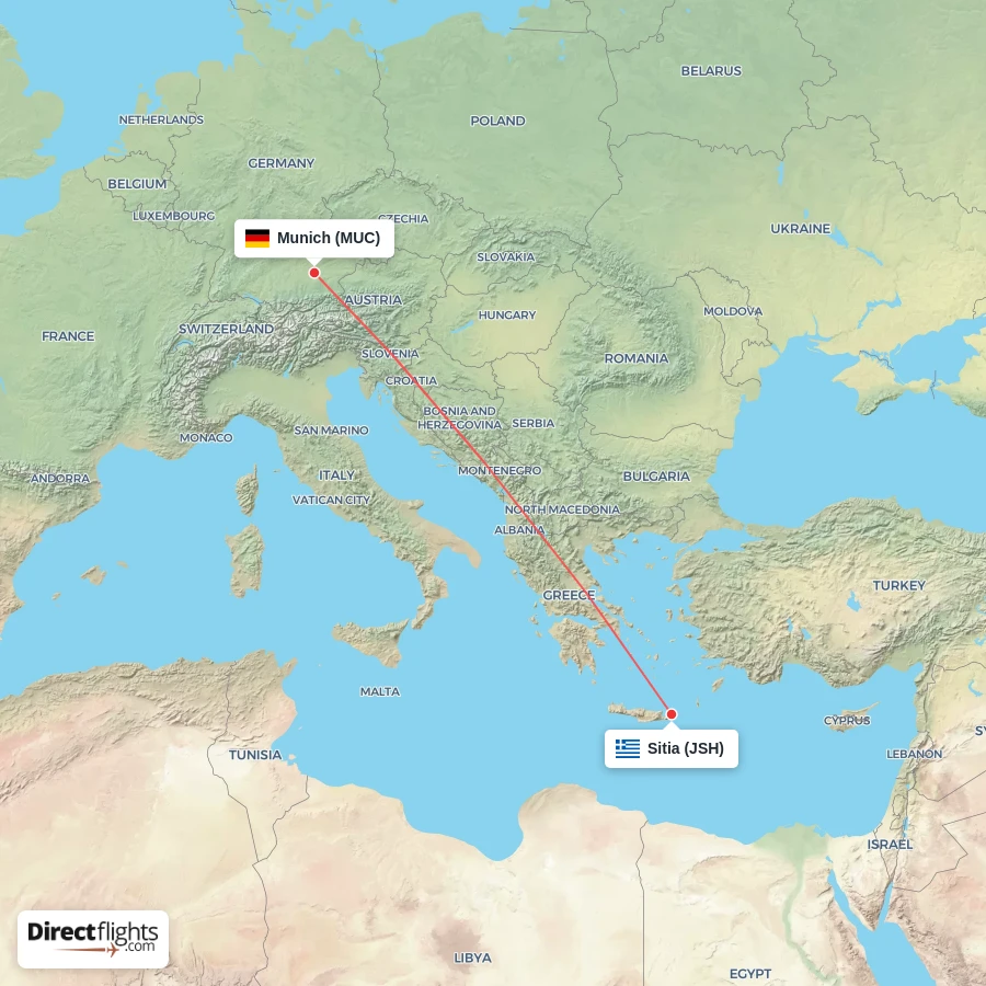 MUC - JSH route map